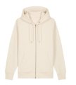 Heren Hooded Stanley Stella Cultivator 2.0 Full Zip Natural Raw